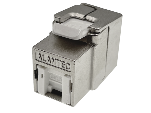 Moduł keystone RJ45 beznarzędziowy STP kat.6A PoE+ ALANTEC Plus - badanie jakości INTERTEK (USA) - PODWYŻSZONE PARAMETRY TRANSMISYJNE