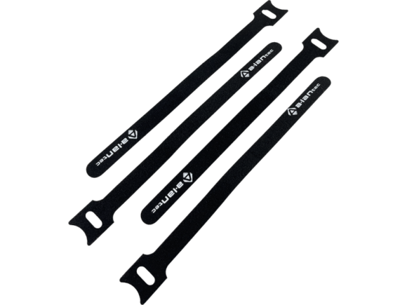 Opaska rzepowa do kabli z oczkiem, długość 200mm, szer.12 mm, czarny ALANTEC