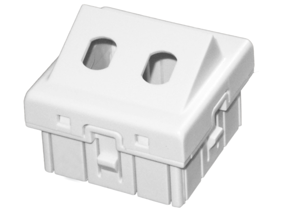 Adapter podwójny 2xST 45x45 kątowy ALANTEC
