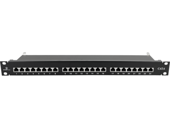 Patch panel STP kat.6 24 porty LSA 1U ALANTEC