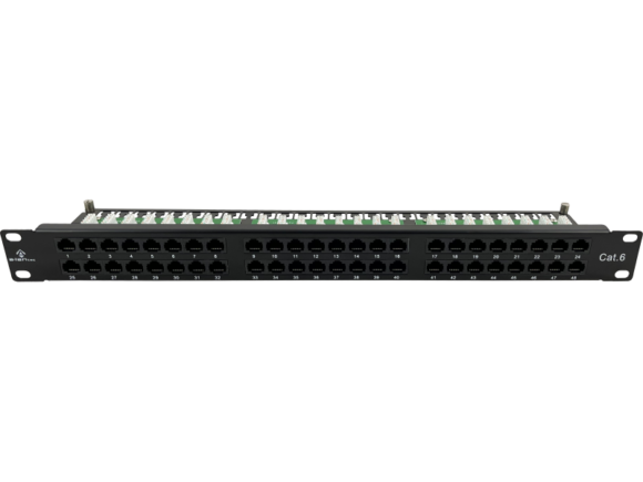 Patch panel OPTIMUM UTP kat.6 48 portów LSA 1U ALANTEC