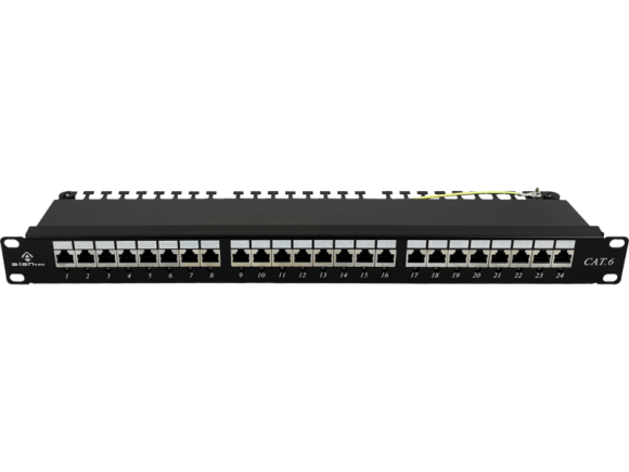 Patch panel NAVI LED STP kat.6 24 porty LSA 1U ALANTEC