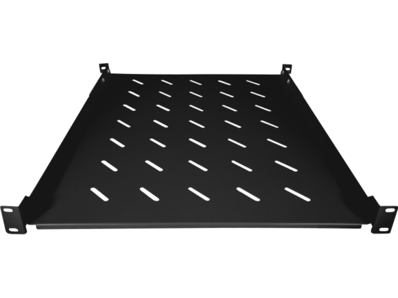 Półka stała 19" 1U głęb. 550mm, czarna, 4 punkty mocowania ALANTEC