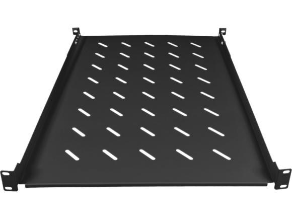 Półka stała 19" 1U głęb. 650mm, czarna, 4 punkty mocowania ALANTEC