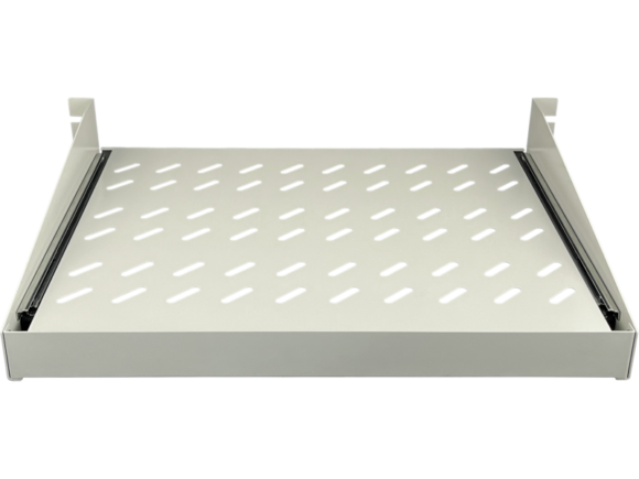Półka wysuwana 19" 2U głęb. 350mm, kolor szary, 4 punkty mocowania ALANTEC