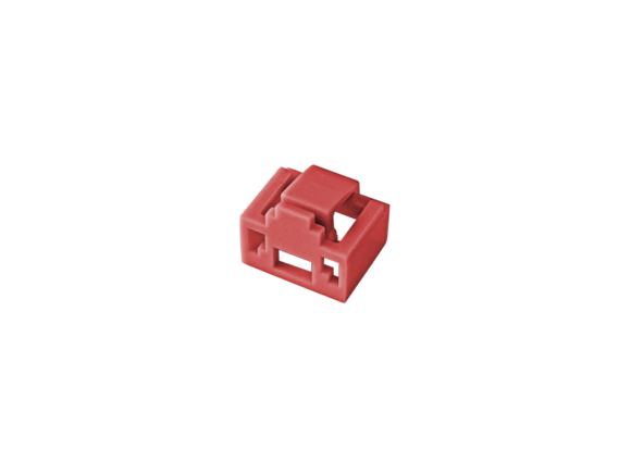 Blokada gniazda RJ45 przed nieautoryzowanym wpięciem, kolor czerwony (opakowanie 24 szt. + klucz) ALANTEC