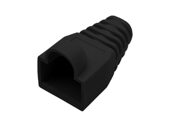 Osłonka wtyku RJ45 czarna ALANTEC