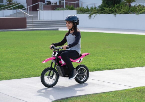 Motocykl elektryczny Razor MX125 Dirt Rocket różowy - off-road dla dzieci - obrazek 7