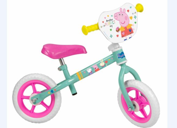 Rowerek biegowy 10" Świnka Peppa zielony 198 Green TOIMSA
