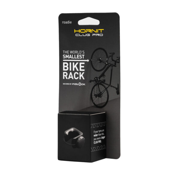 Uchwyt ścienny na rower HORNIT CLUG PRO Roadie czarny S (23-32 mm) - wieszak na rower szosowy - obrazek 2