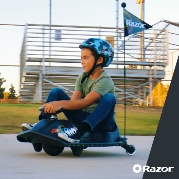 Gokart elektryczny dla dzieci Razor Crazy Cart Shift Lightshow - podświetlany drift kart - obrazek 9