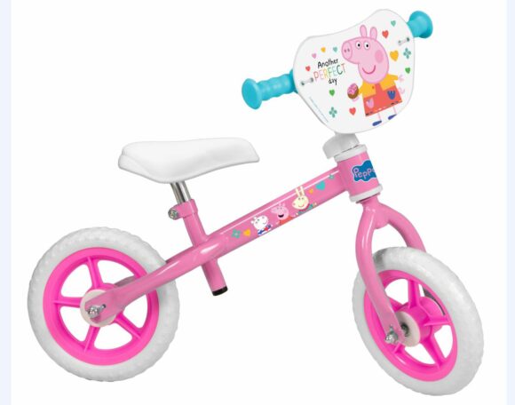 Rowerek biegowy 10" Świnka Peppa różowy 195 TOIMSA
