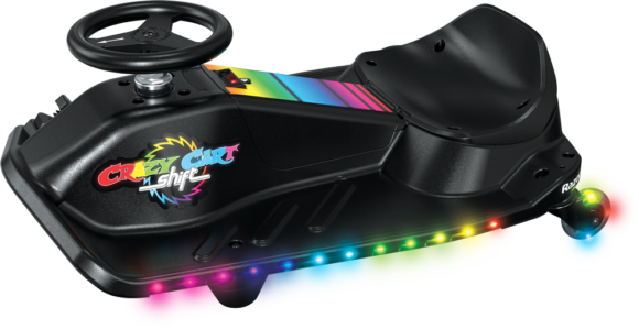 Gokart elektryczny dla dzieci Razor Crazy Cart Shift Lightshow - podświetlany drift kart - obrazek 2