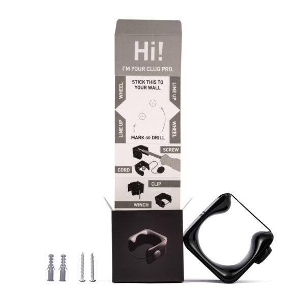 Uchwyt ścienny na rower HORNIT CLUG PRO MTB Plus czarny XXL - wieszak na rower MTB Plus - obrazek 3