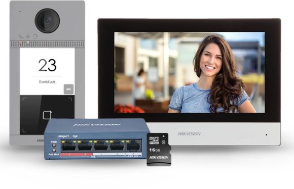 ZESTAW WIDEODOMOFONOWY HIKVISION DS-KIS604-S(C)(O-STD)/eu - obrazek 2