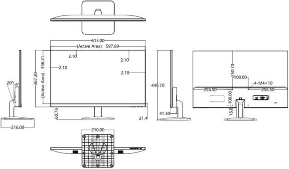 MONITOR 27" HIKVISION DS-D5027F2-1P2 - obrazek 2