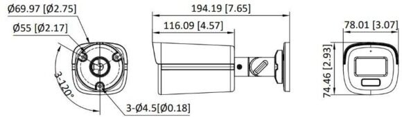 KAMERA 4W1 HIKVISION DS-2CE12DF3T-LFS(2.8mm)(O-STD) - obrazek 2