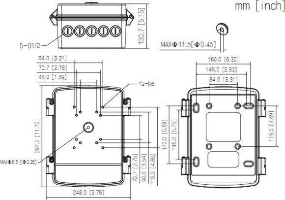SKRZYNKA MONTAŻOWA DAHUA PFA6400S - obrazek 3