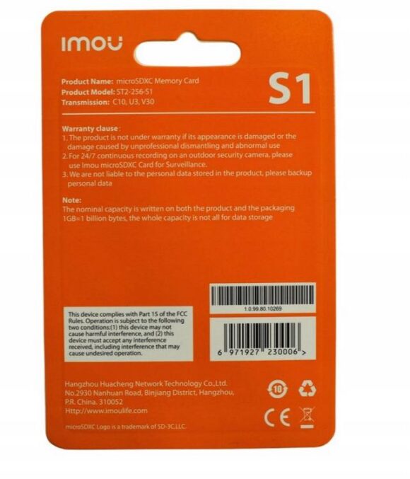Karta pamięci microSD IMOU ST2-256-S1 256GB - obrazek 3