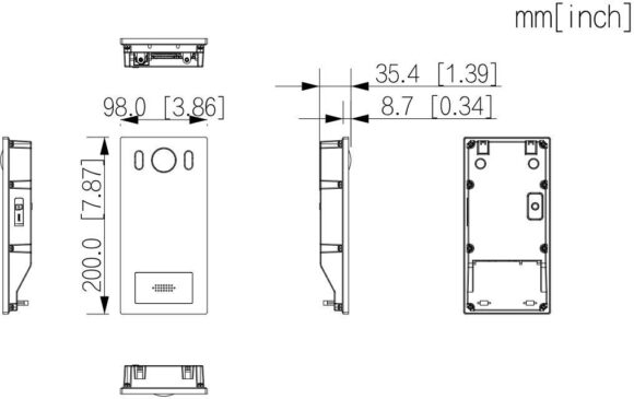 Panel bramowy DAHUA VTO6222E-P - obrazek 4