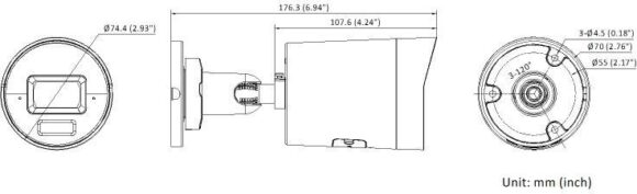 Kamera IP HikVision DS-2CD2083G2-LI2U(2.8mm)(BLACK) PL - obrazek 4
