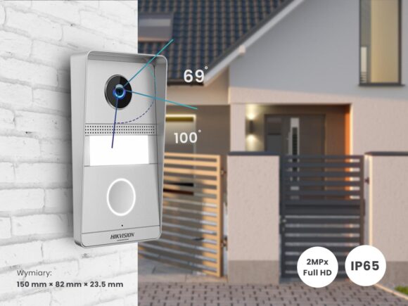 WIDEODOMOFON HIKVISION DS-KIS101-P/Surface 2-ŻYŁOWY - obrazek 5